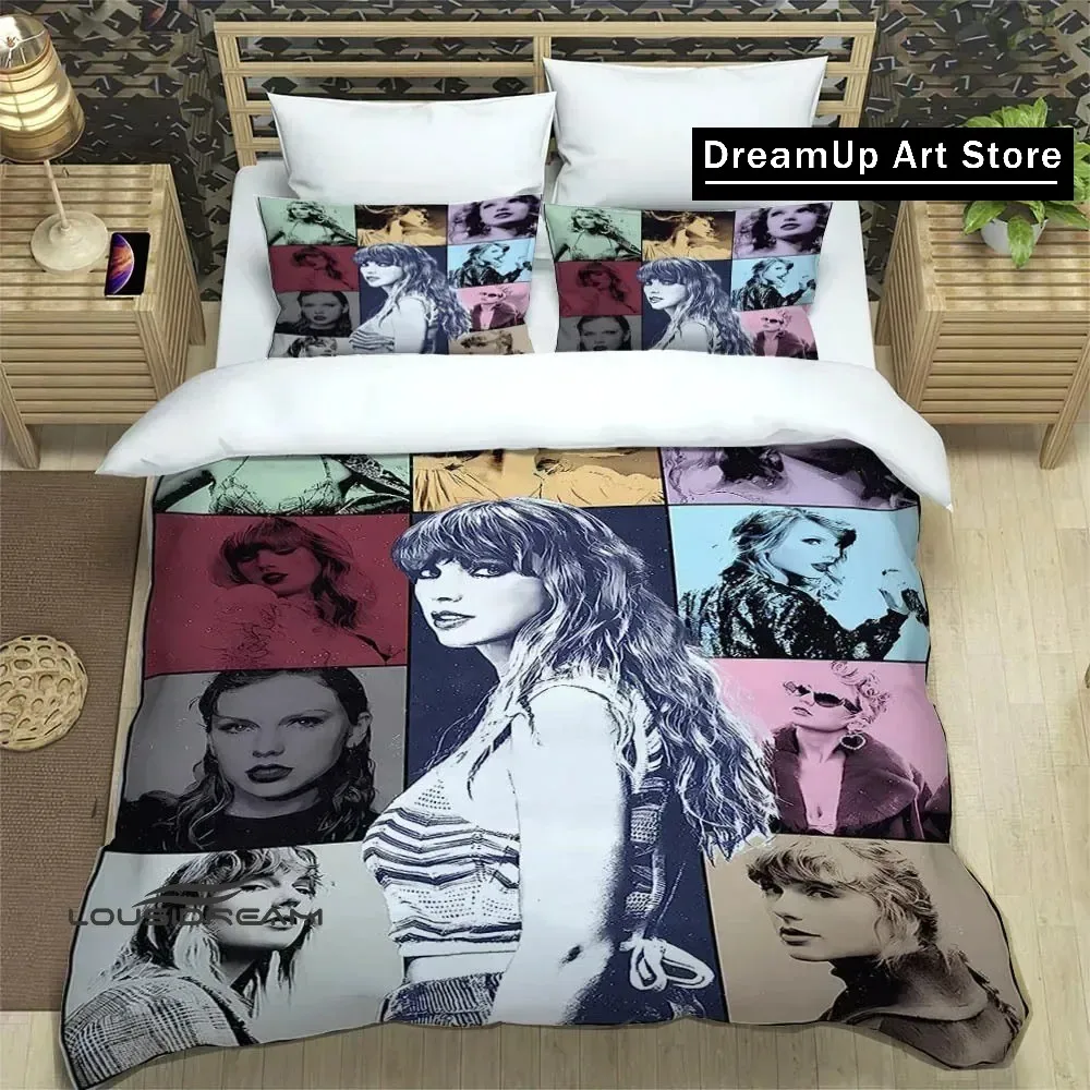 3D Print Singer T-Taylor-Swifts Bedding Set Boys Girls Twin Queen King Size Duvet Cover Pillowcase Bed boys Adult Bedroom