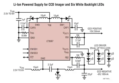 LT3587EUD LT3587 - High Voltage Monolithic Inverter and Dual Boost