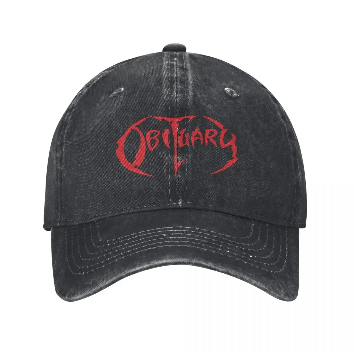 American Death  Band Logo Music Baseball Caps Unisex Style Distressed  Washed Snapback  Obituary Outdoor  