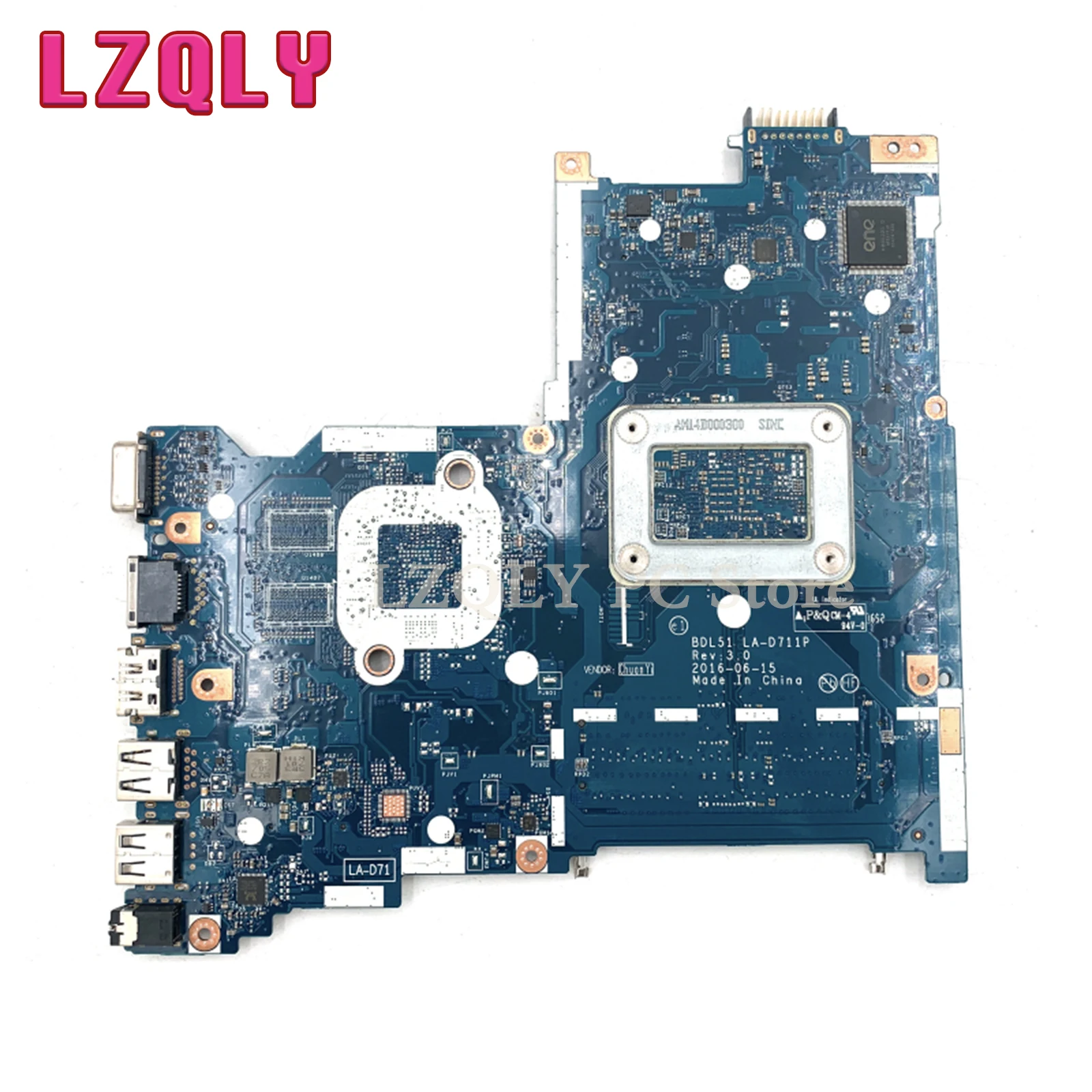 LZQLY For HP 255 G5 15-BA BDL51 LA-D711P 858589-601 858589-001 860355-601 Laptop Motherboard MAIN BOARD 1.8Ghz CPU DDR3