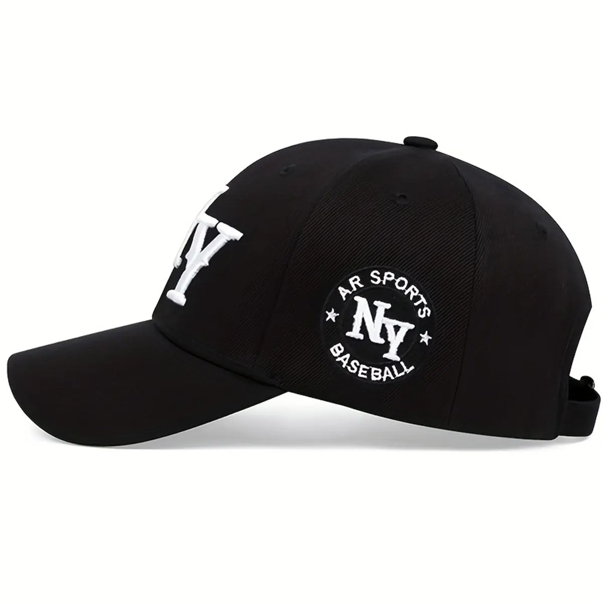 Unisex-Baseballmützen mit Buchstabenstickerei, für Frühling und Herbst, für den Außenbereich, verstellbare Freizeithüte, Sonnenschutzhut, Sportmütze – Detail 3