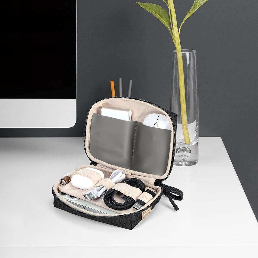 전자 주최자 코드 파우치, 여행용 전자 주최자 액세서리 키트 파워 뱅크용 가방, 케이블, 마우스 여행용 보관 가방