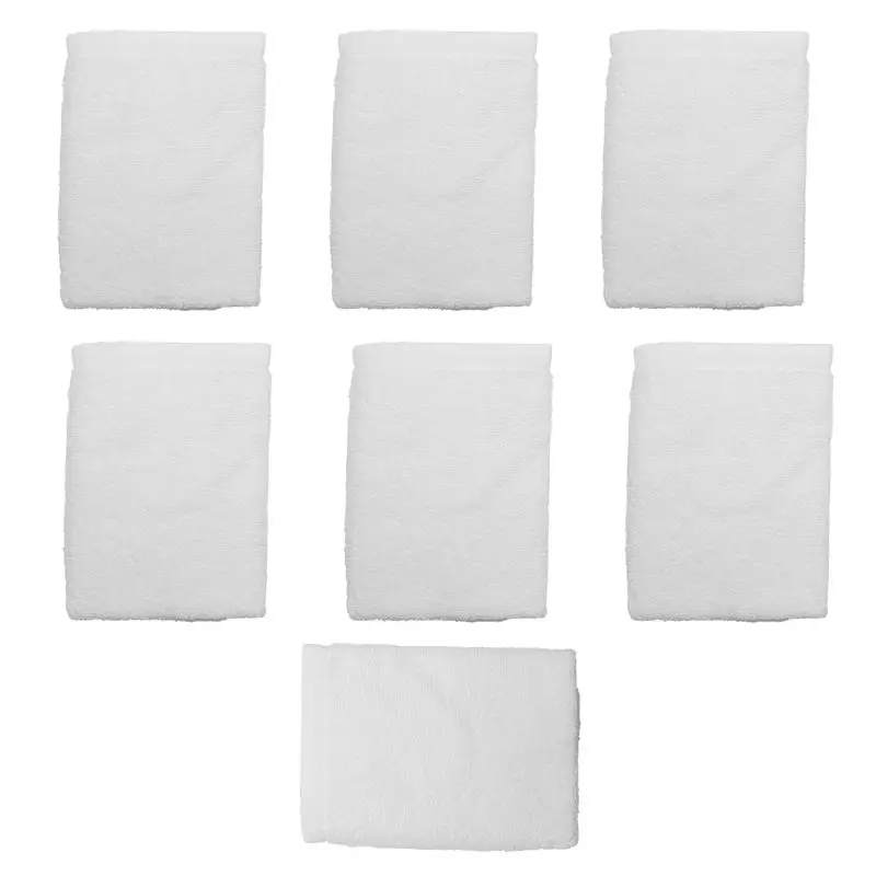 NEW HOT In Stock-7PCS Towels Cotton White Superior Hotel Quality Soft Face Hand Towels 30X30cm