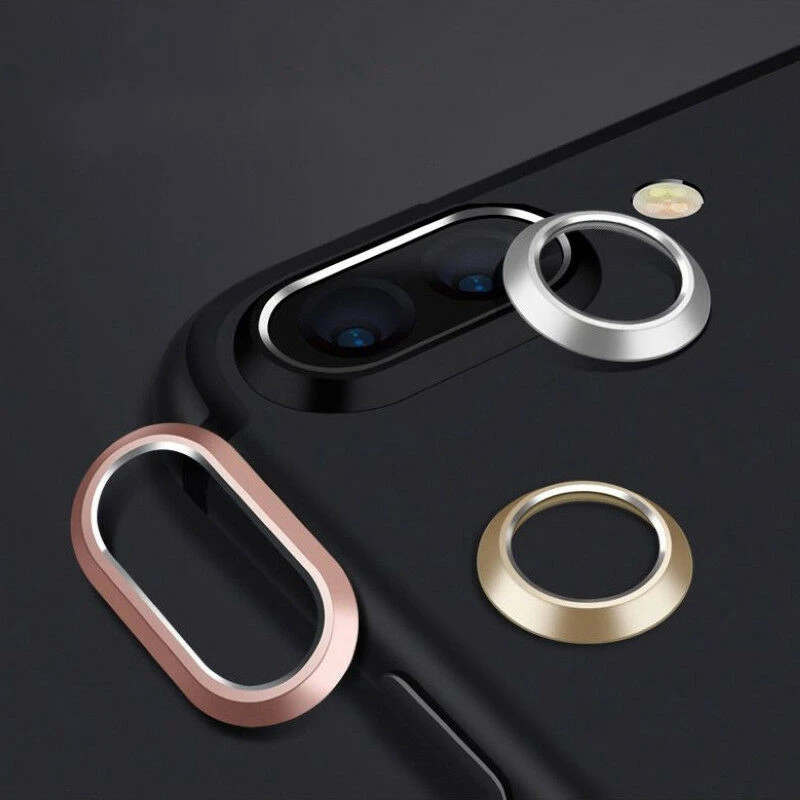 Metal Camera Guard Circle Lens Film Protector Case Bumper for iPhone 7 7Plus 8 8Plus X iPhoneX Anti-scratch Lens Protector Cover