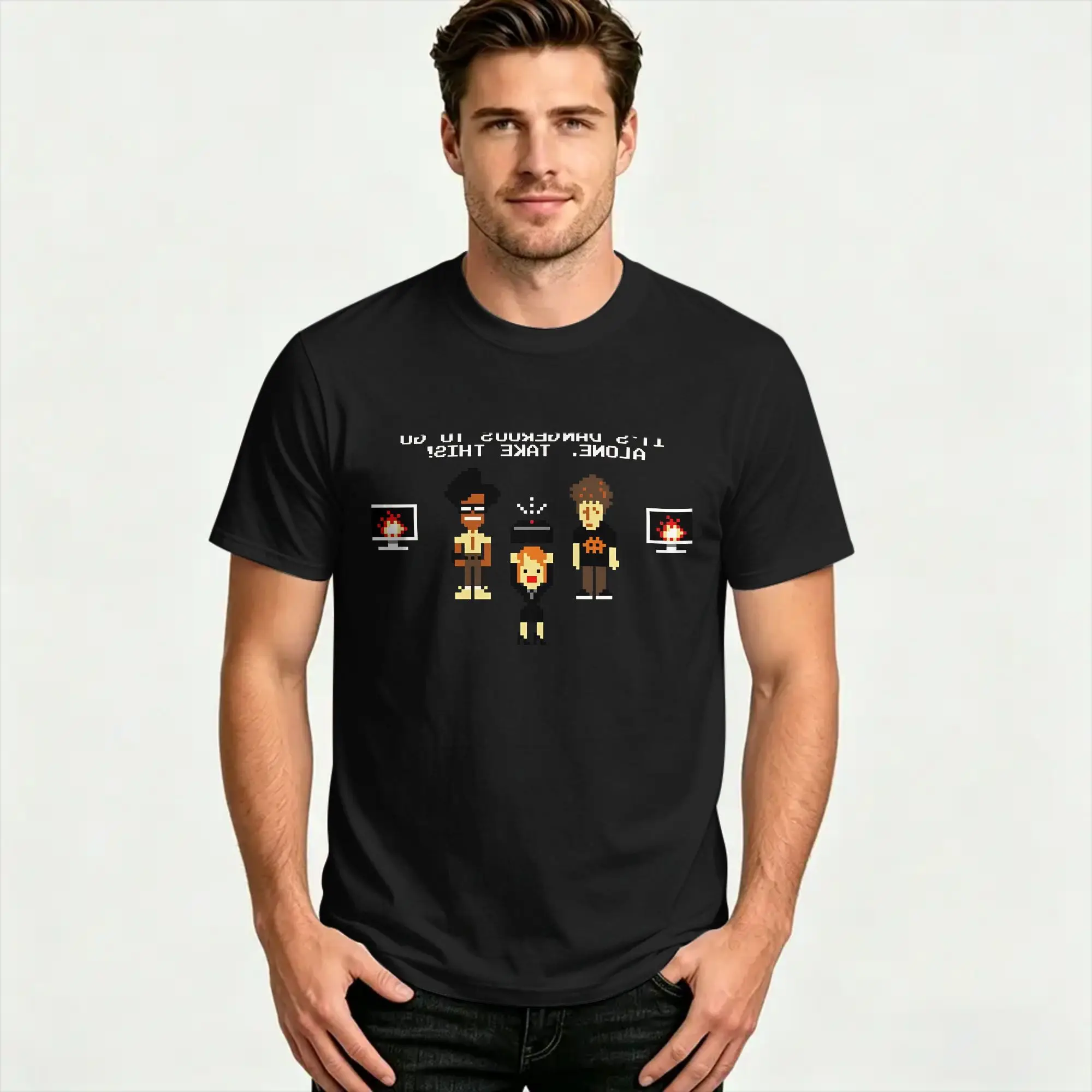 The Legend of Jen Cotton T Shirt For Mens Summer  Y2K Retro T Shirts Harajuku Tee Shirt Plus Size Wholesale Tops