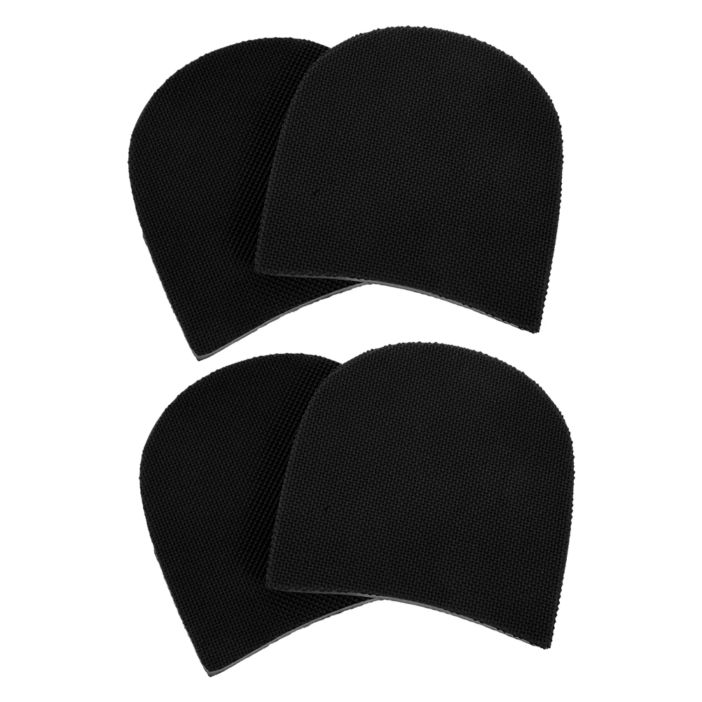 

4 Pcs Sole Repair Subsidy Shoes Non-slip Heel Pads Suite Black Rubber Heels Replacement