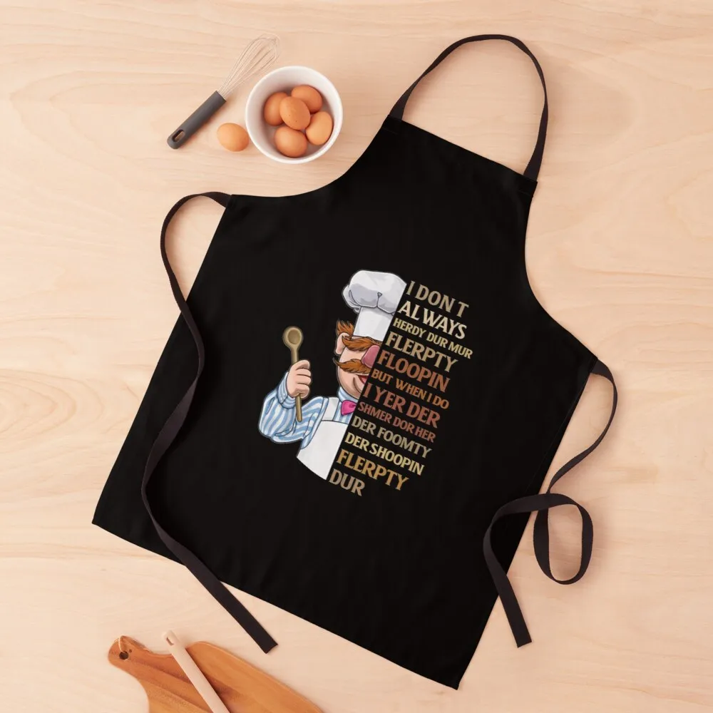 

vert der ferk I dont Always Apron chef apron restaurant kitchen equipment