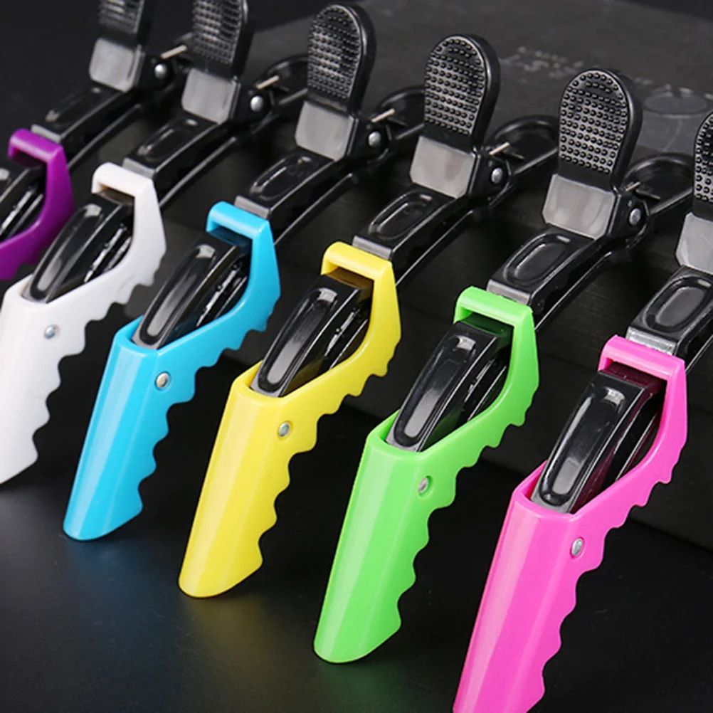 

18 шт. парикмахерские пластиковые зажимы в виде утконоса, красочные заколки для разделения волос, перегородки, парикмахерские принадлежности