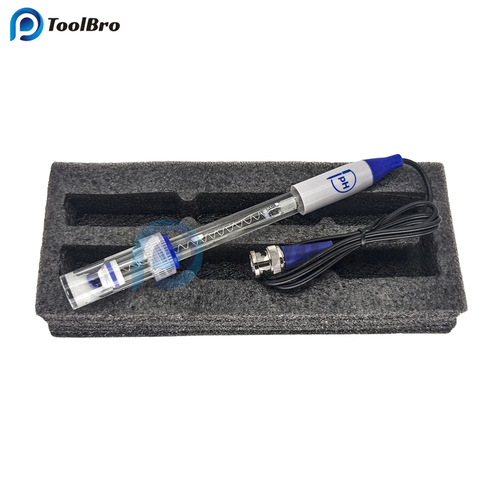 E-6501 PH Electrode Sensor Probe BNC Connector Factory Industry Experiment Laboratory Pool Rain Water Analyzer PH Meter Tester