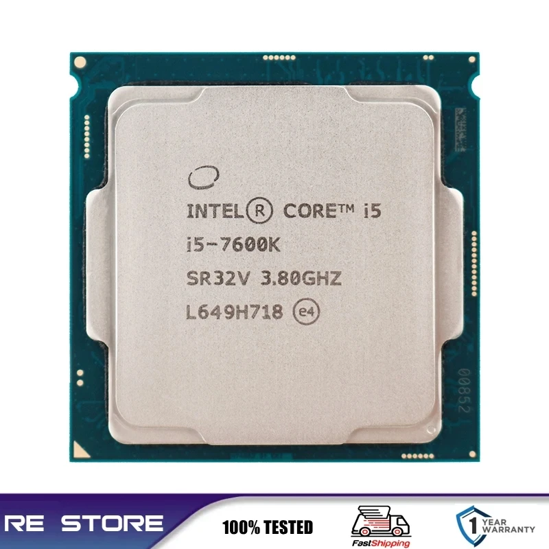 Intel Core i5 7600K 3.8GHz Quad-Core Quad-Thread LGA 1151 cpu processor