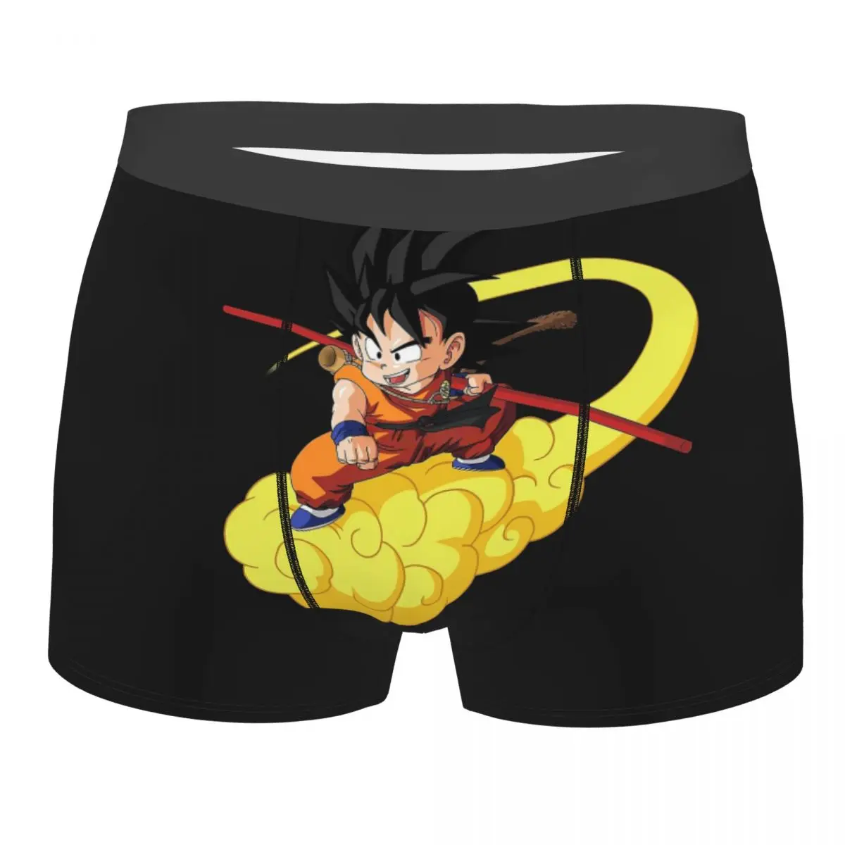 Men Goku With Flying Nimbus Dragon Ball Underwear DBZ Humor Boxer Shorts Panties Male Soft Underpants