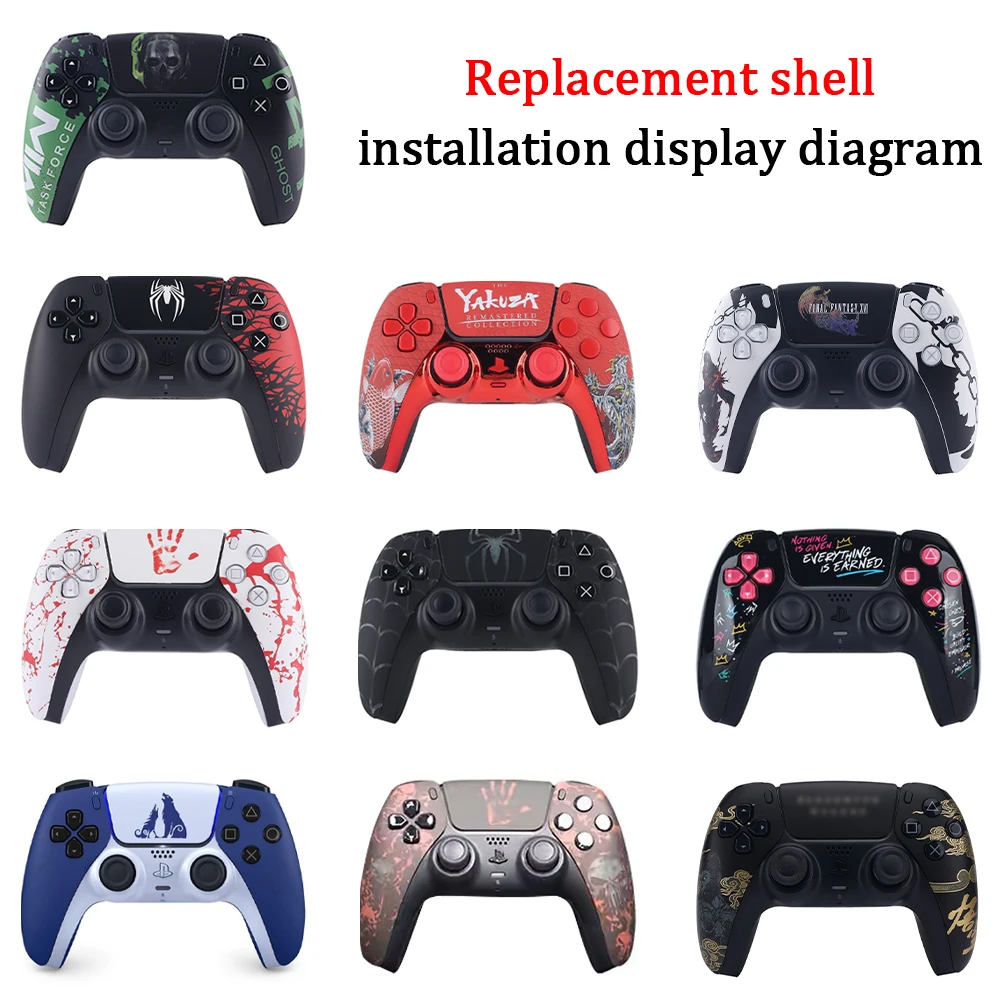 Limited spider For PS5 Controller Shell Touchpad Gamepad Replacement Front Back Case Touchpad Cover BDM-010/020/030/040/050