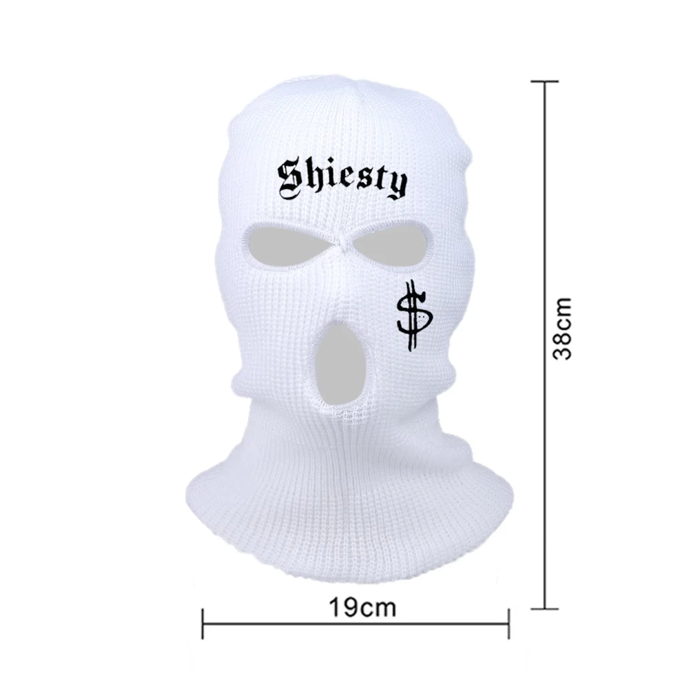 قناع تزلج بالاكلافا بثلاث فتحات للخريف/الشتاء، قناع رياضي دافئ لركوب الدراجات، قناع وجه كامل لحماية الأذن، قبعة بيني محبوكة، هدايا الهالوين #4