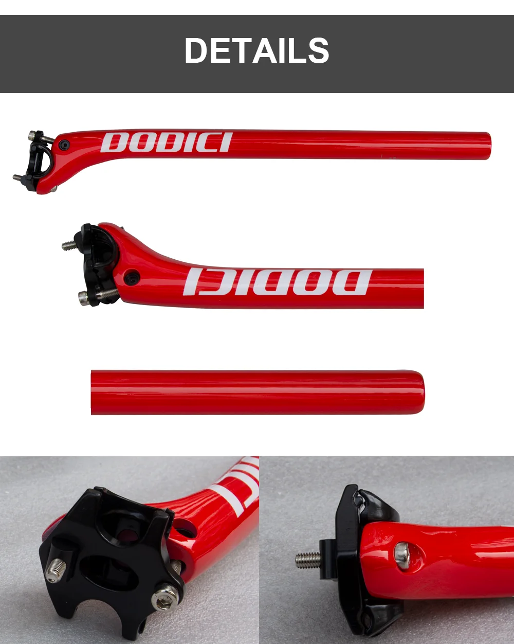 Fahrrad Carbon Sattelstütze, 27,2/30,8/31,6mm MTB Carbon Sattelstütze, Länge 340/400mm Fahrrad Sattelstütze, Mountain Road Radfahren Zubehör – Detail 6