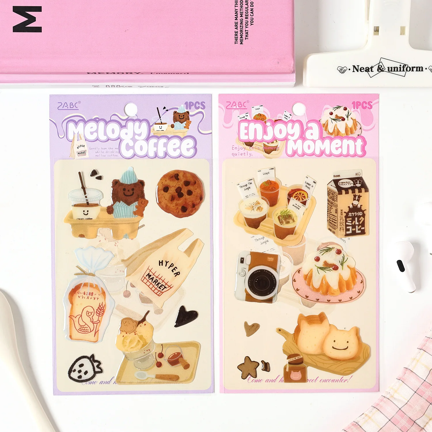 1pcs/1lot kawaii Stationery Sticker Silver Baking House junk journal Decorative Scrapbooking DIY Craft Sticker