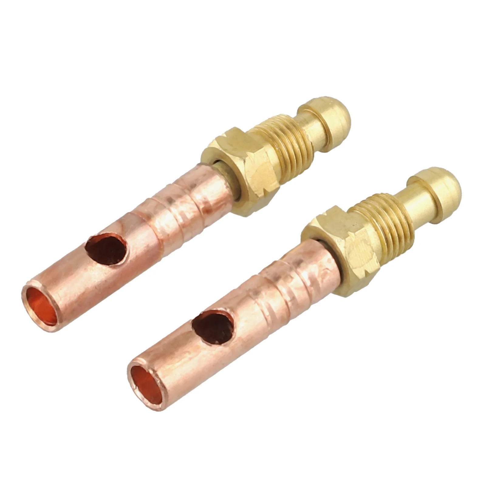 2pcs TIG Welding Torch Connector Adapter For WP18 TIG Welding Torch Copper TIG Welding Torch Head Adapter 8mm Outer 6mm Inner