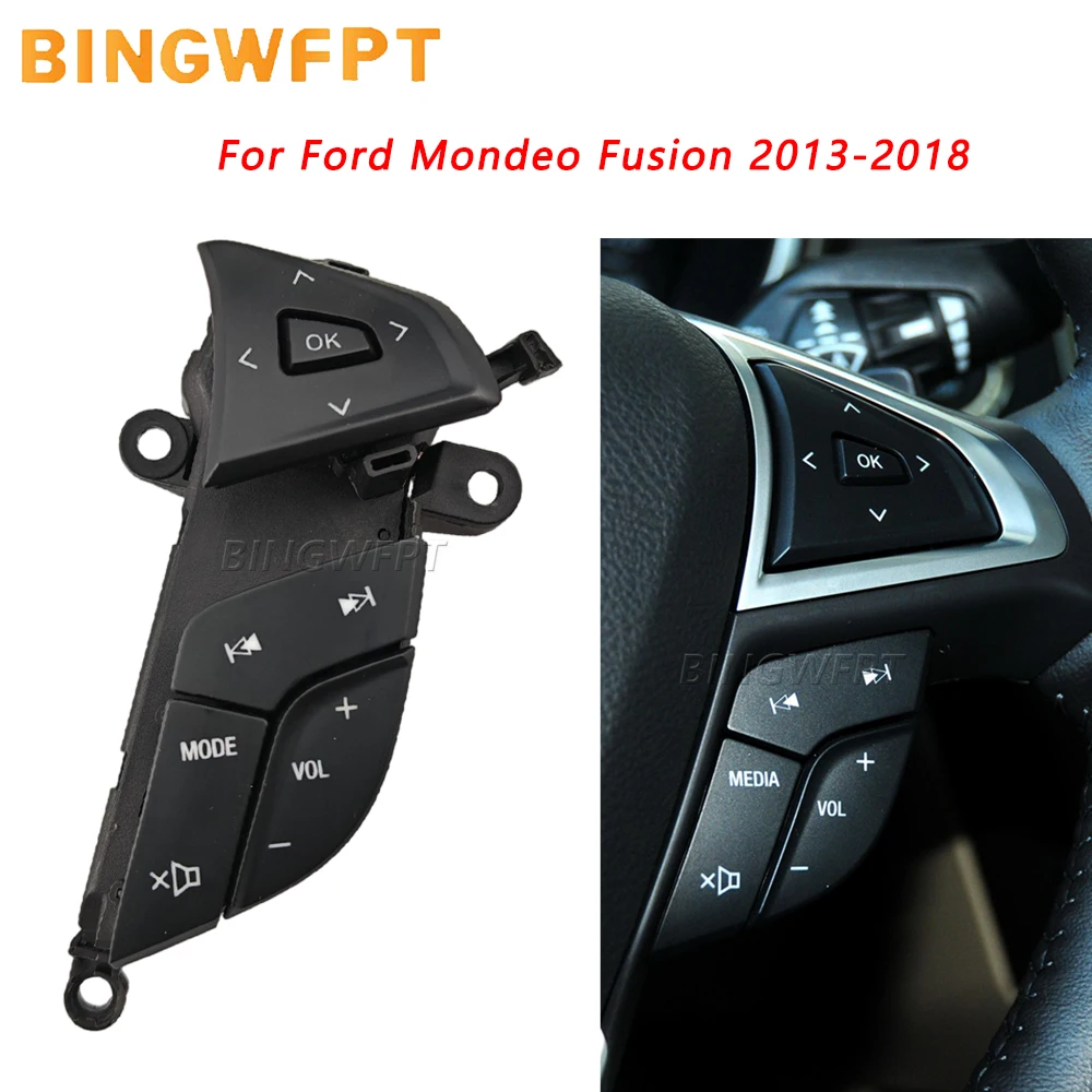 Right Side Steering Wheel Audio Control Switch For Ford Mondeo Fusion 2013 2014 2015 2016 2017 2018 Volume Button Accessories