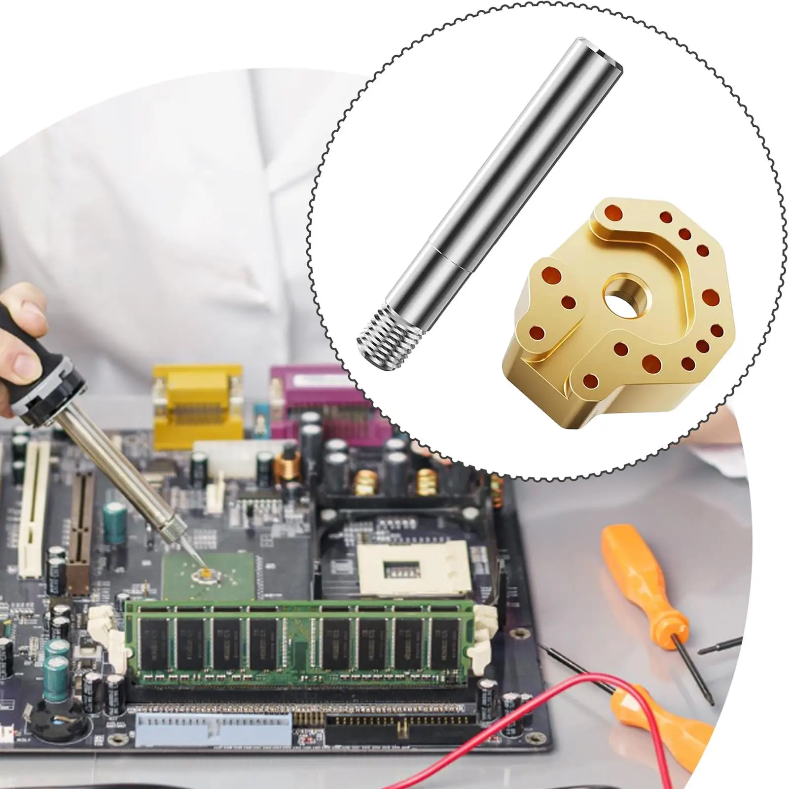 

Soldering Iron Tip,Professional Easy to Install Direct Replace,Universal High Performance Welding Tool Accessory Sturdy for P4