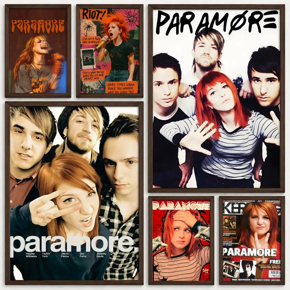 Band Paramore Poster Self‑Adhesive Waterproof PP Poster Coffee House Bar Wall Art Sticker Room Home Decor