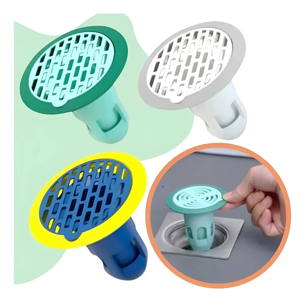 3-Piece Bathroom Drain Valve, Grate F