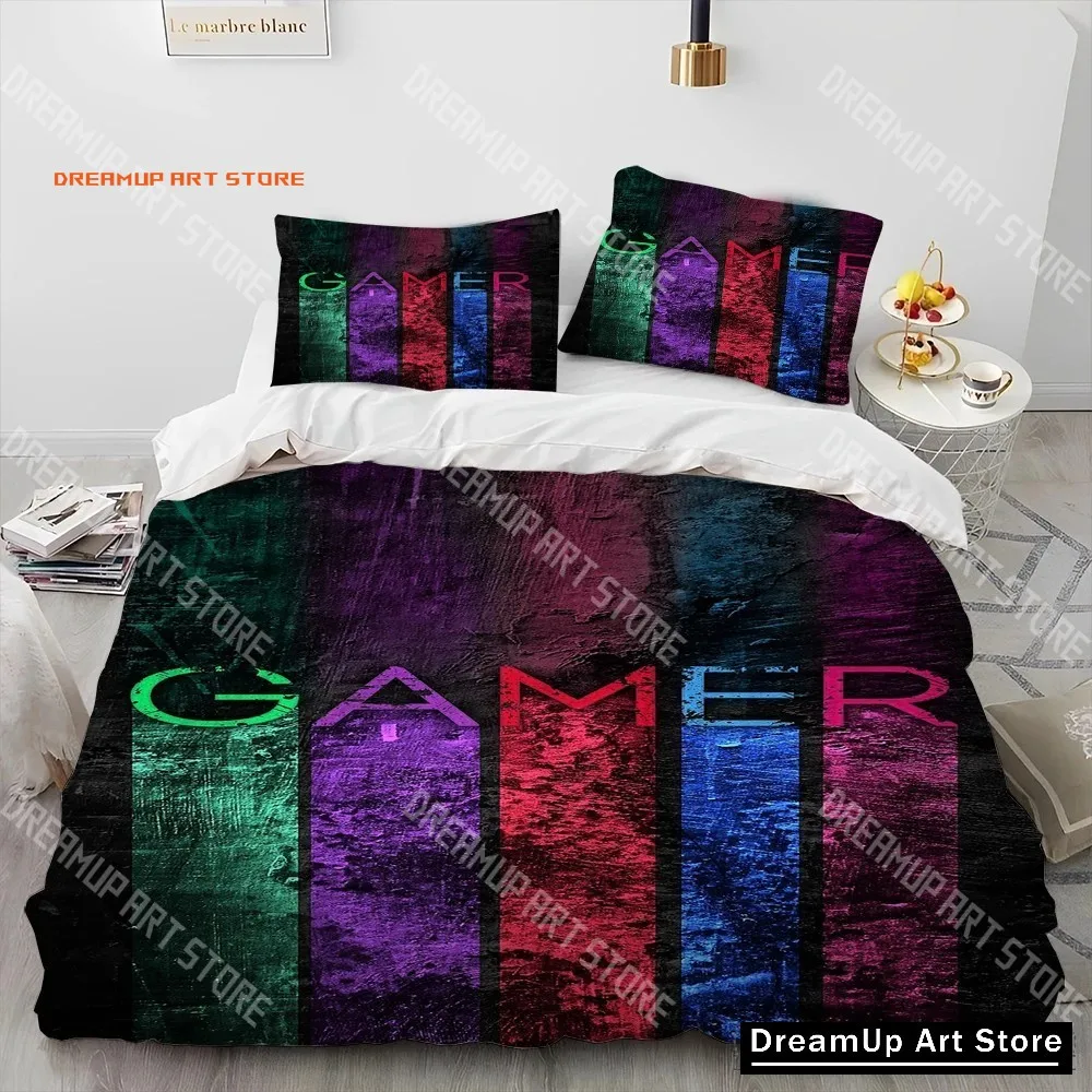 2026 Cartoon Gamer Game Controller Comforter Duvet Cover Set HD Comforter Cover For Kids Bedding Sets Bedclothes Bedroom Decor
