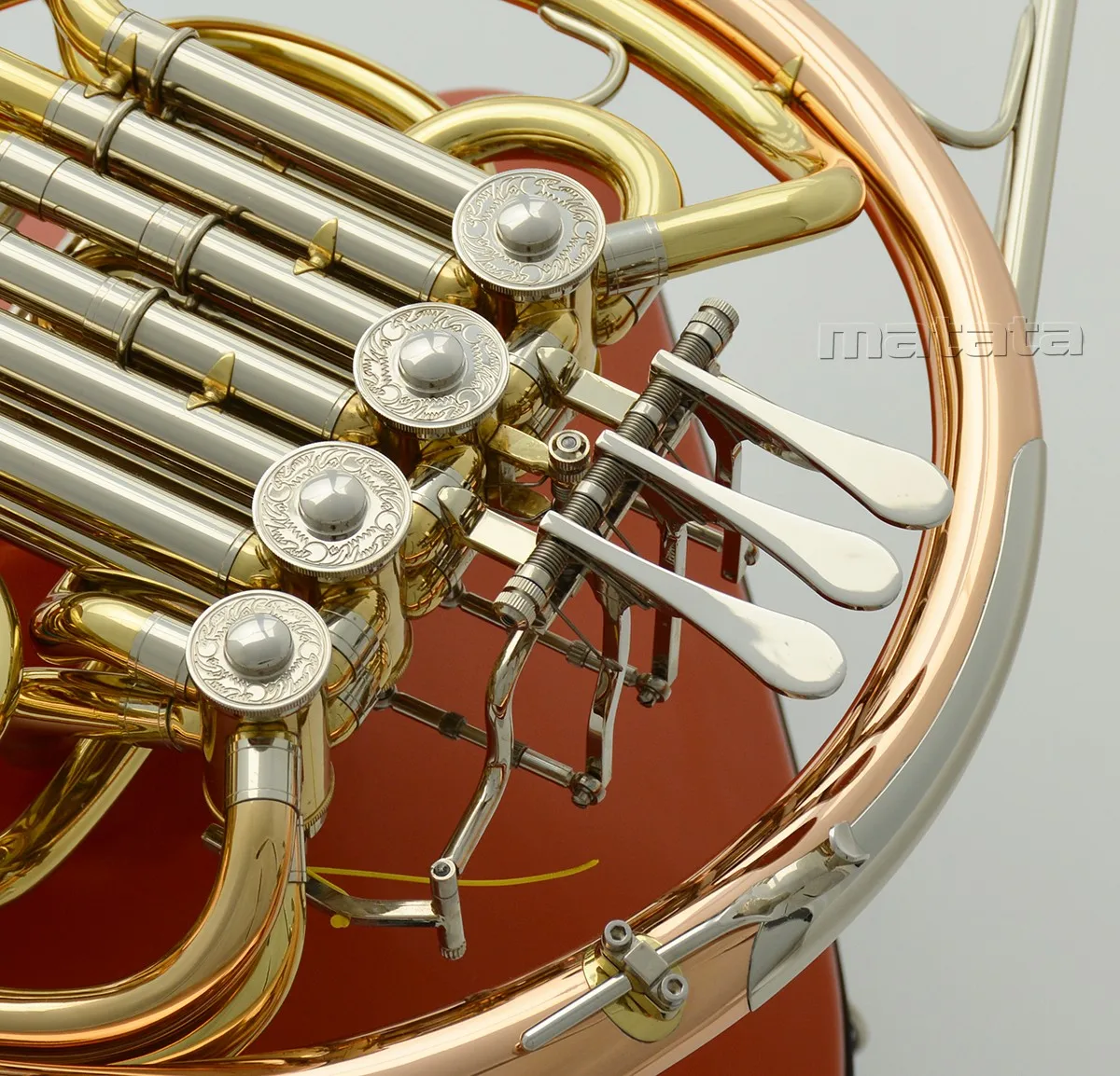 Fast Ship 200 Anniversary Double French Horn Rose Brass Detachable Bell Bore size: 11.90mm