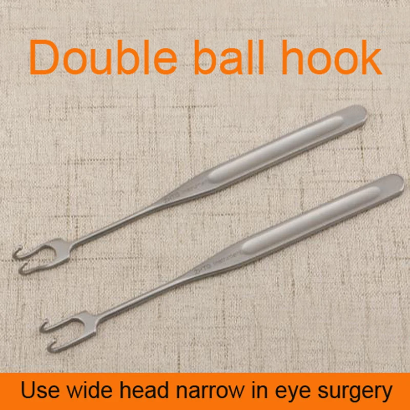 Eye pull hook double ball hook eye equipment stainless steel eyelid eyelet hook