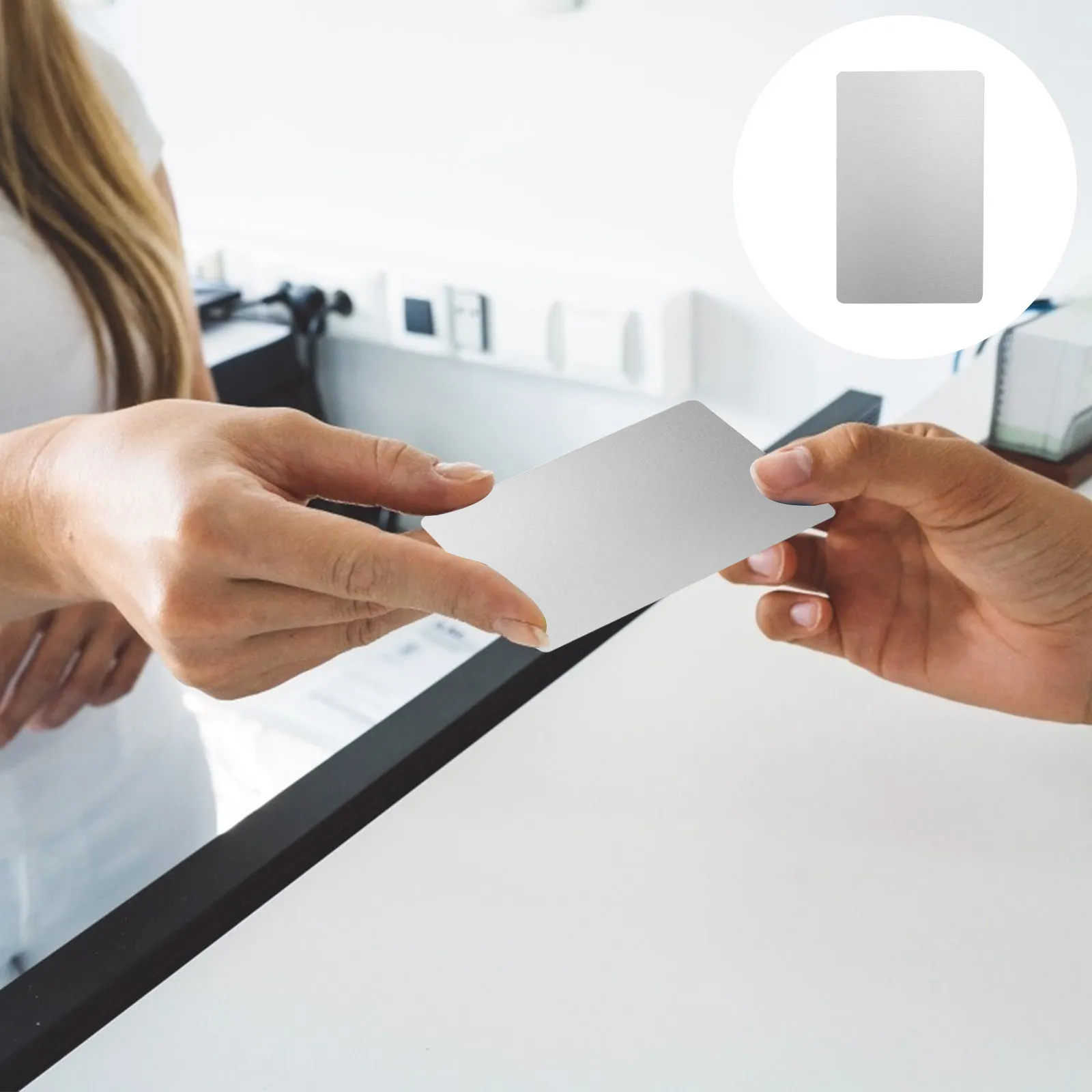 

50 шт. металлических визиток из алюминиевого сплава, гладкие заготовки для гравировки, маркировки и сублимационной печати