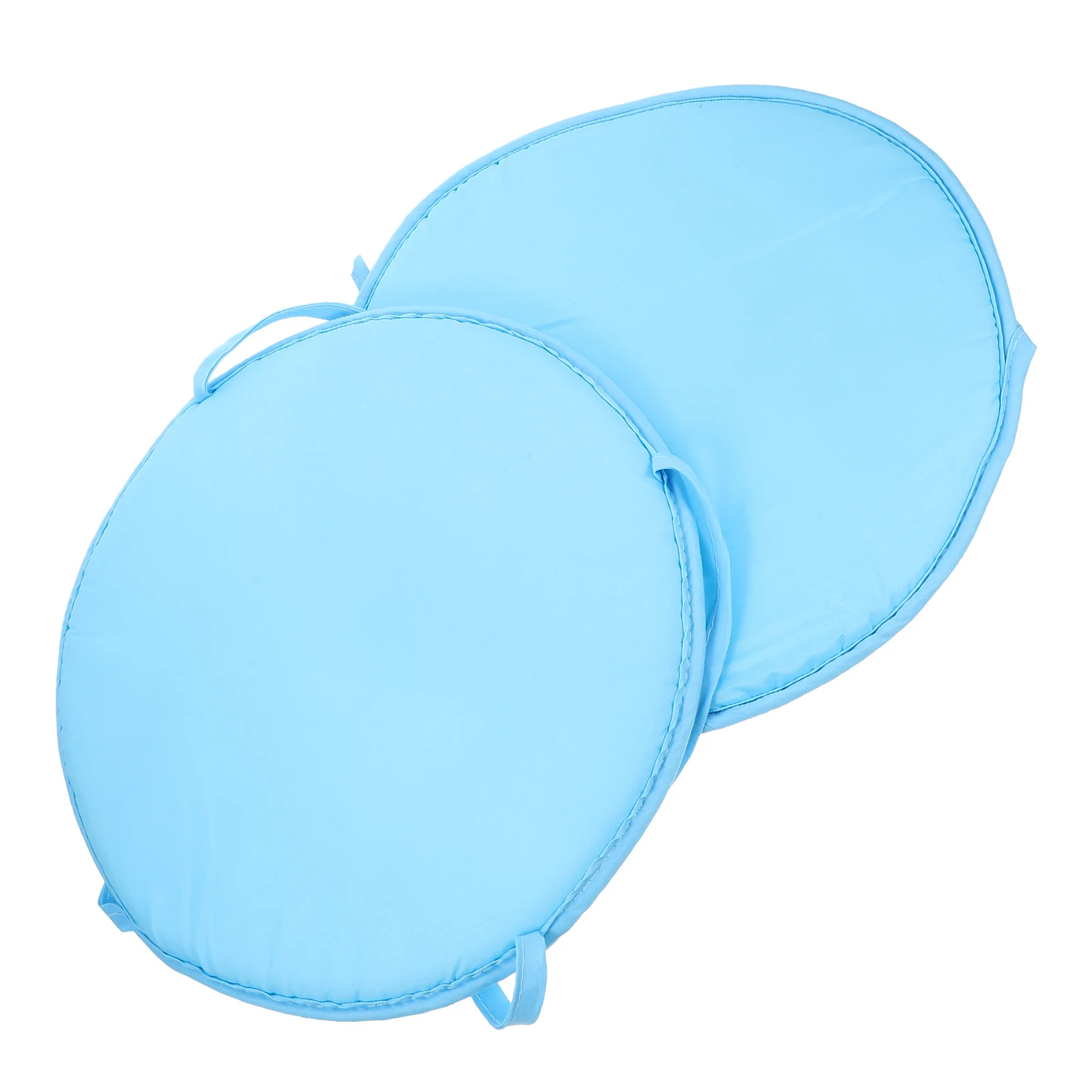 

2 Pcs Pillow Sponge Mat Office Seat Cushion Round Polyester Chair Cushions Dining