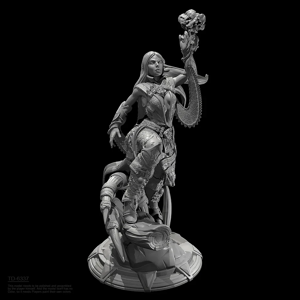 Height of man 50mm 75mm Resin model kits figure beauty colorless and self-assembled （3D Printing ） TD-6337/3D