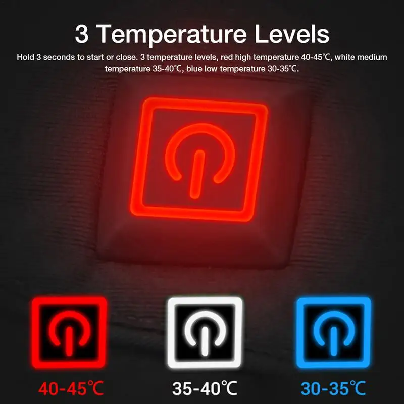 Inverno motocicleta luvas aquecidas ao ar livre esqui térmico luvas quentes 3 níveis 4000mah recarregável alimentado por bateria luvas de calor