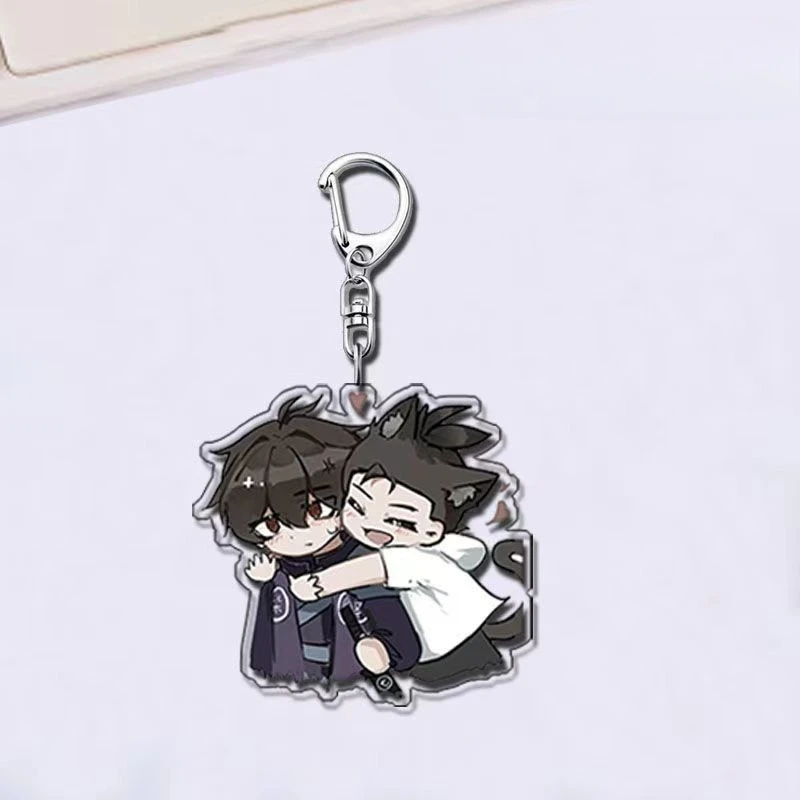 Anime Scissor Seven‌ Killer Seven Acrylic Keychain Hanging Decoration Cartoon Cute Wu Liuqi Q Version Pendant Bag Charm Backpack