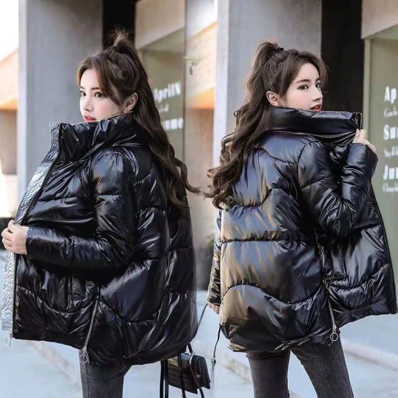 2024 New Winter Jacket Parkas Women Coat Fur Collar Overcoat Female Jacket Parka Thick Warm Cotton Padded Outwear