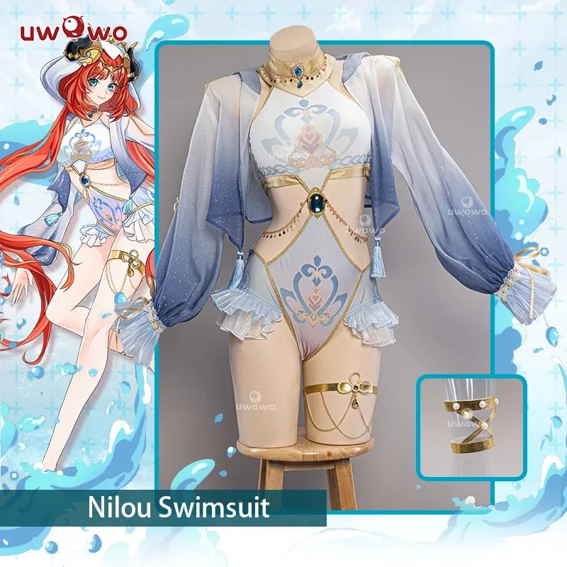 

qq28LQLAST BATCH UWOWO Genshin Impact Costume Exclusive Nilou Yae Yelan Keqing Swimsuit Halloween CosPLAY