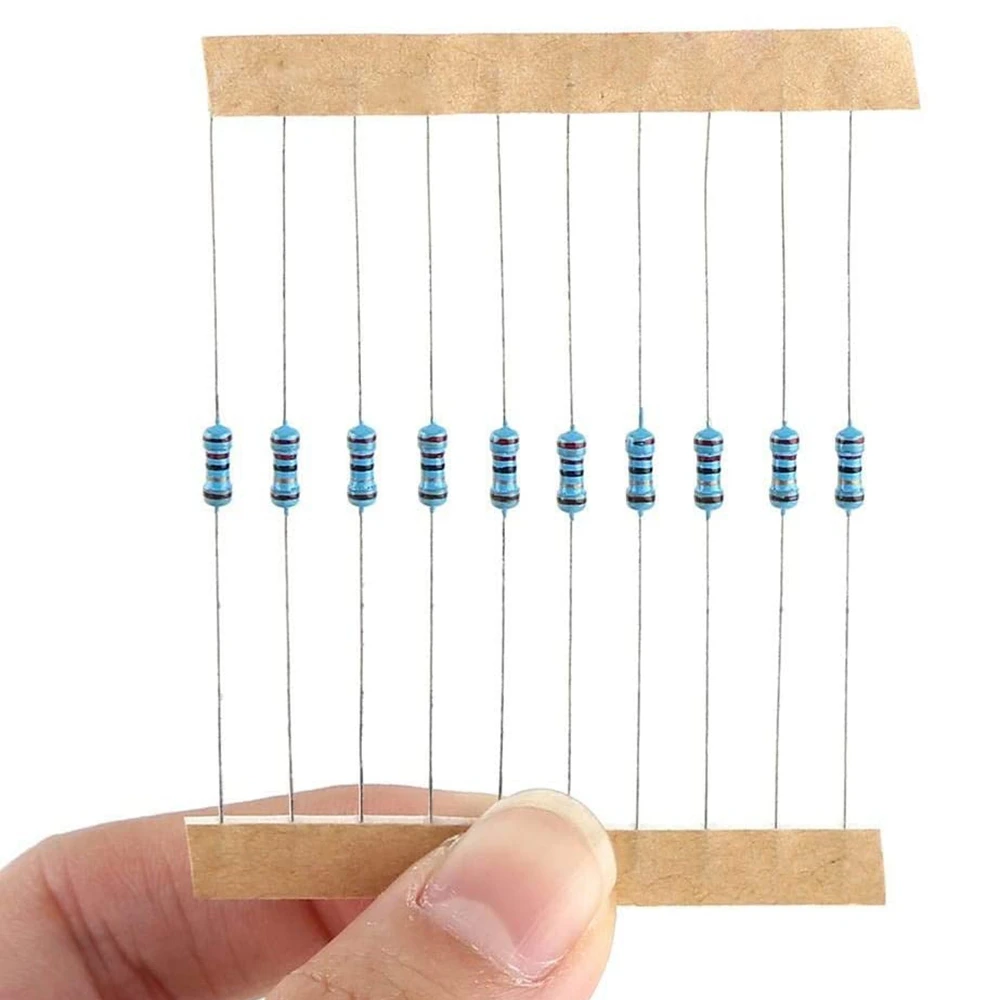 【NEWLY】100Pcs Resistor Kit,1 / 4W Resistor 0.25W Resistor Metal Film For DIY And Experiments