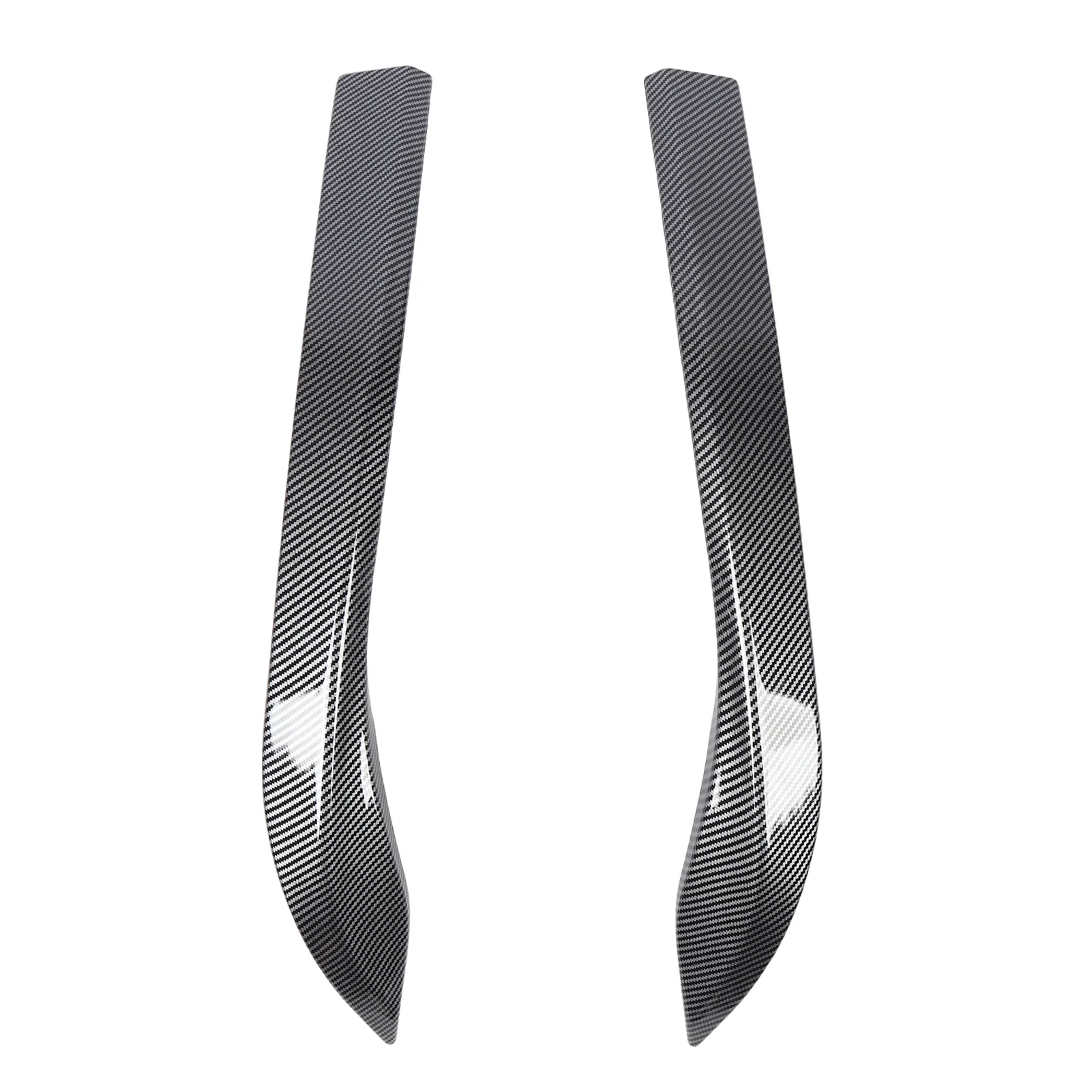 2Pcs Front Side Splitter ABS OEM Replacement for VW MK8 2020-2024 Carbon Fiber Style CS Style Aerodynamic Exterior Trim Parts