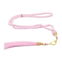 Imitatie Parel 99 Kralen Gebed Kralen Armband Eid Moslims Festival Kralen Armband Mode Islamitische Sieraden Feest Gunst