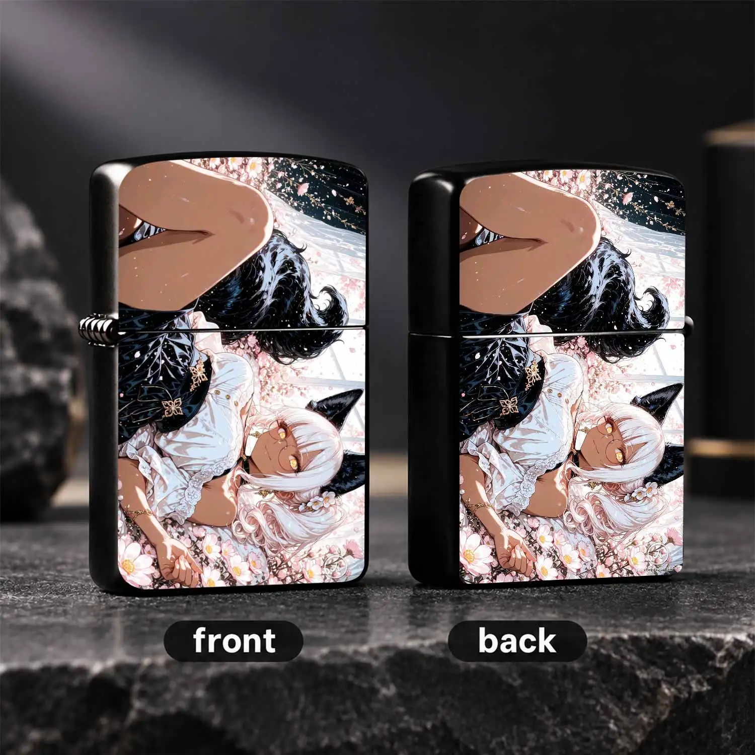 Anime Sakura Fox Girl Print Portable Lighter, Exquisite Aesthetic Character Art Accessory, Trendy Stylish Daily Carry Item, Creative Souvenir Gift For Anime Lovers, Ideal For Gifting And Daily Use In All Scenarios A Humorous And Interesting