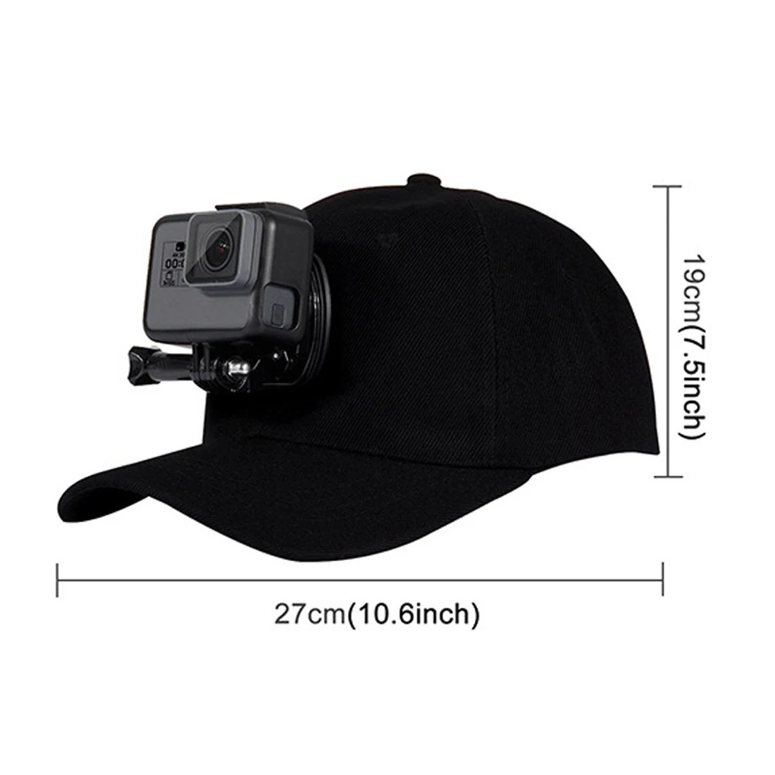 Adjustable Canvas Sun Hat Cap for Gopro Hero 12 11 10 9 8 7 6 5 insta360 x3 action camera Yi 4K DJI OSMO Sport Action Camera