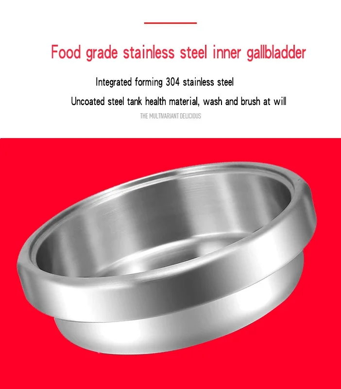 3L 4L Split electric cooker multifunctional electric hot pot domestic 304 stainless steel electric cooking electric hot pot