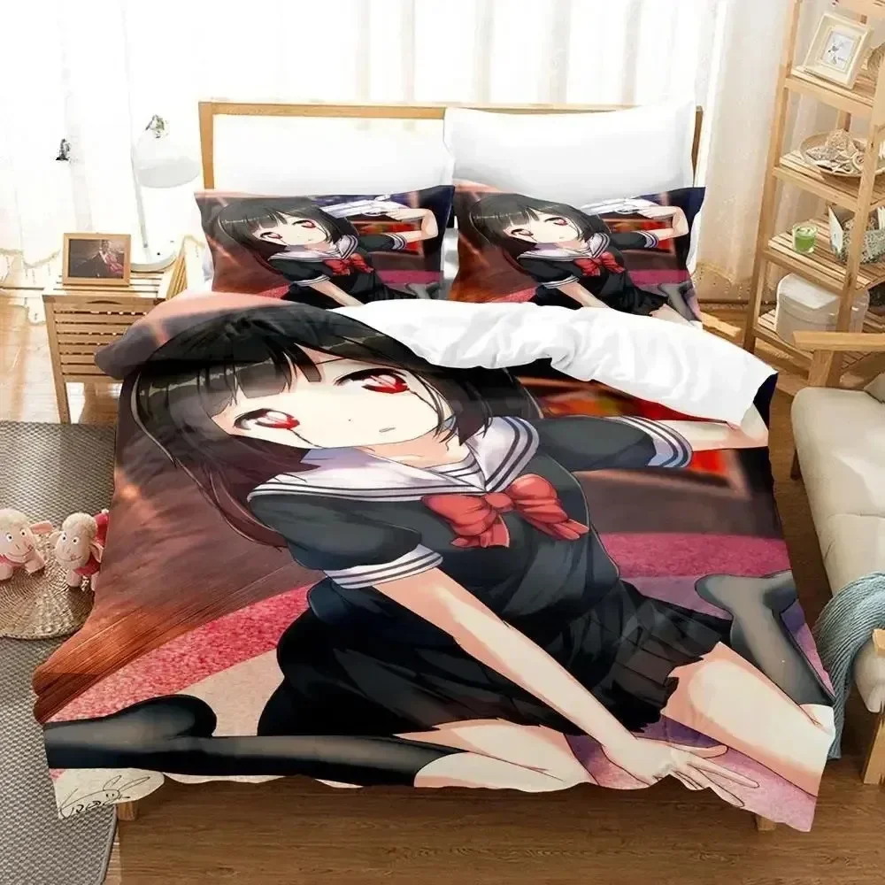 Magical Girl Site Bedding Set Single Twin Full Queen King Size Bed Set Aldult Kid Bedroom Duvet cover Sets Kawaii Bed Sheet Set