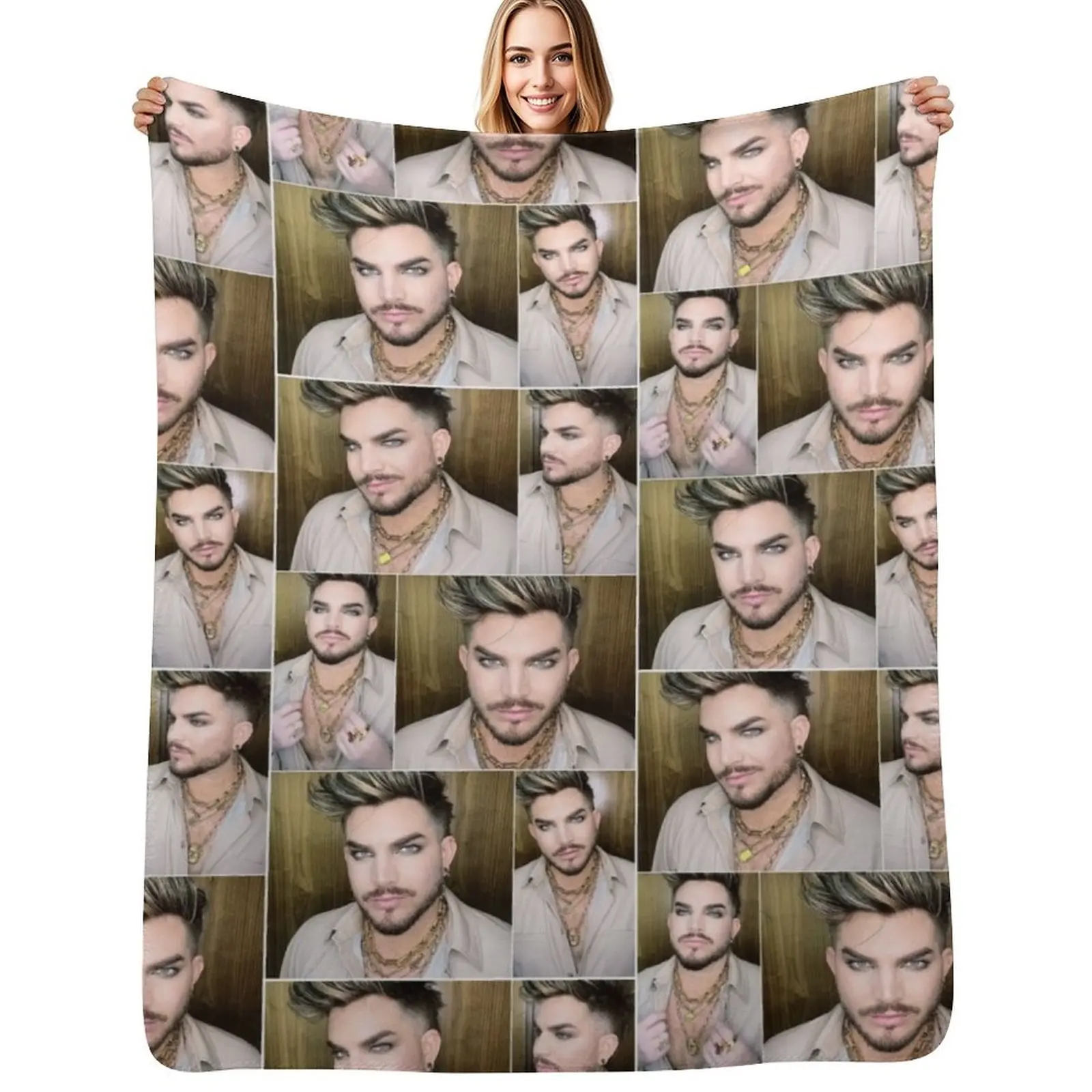 

Magnificent Adam Lambert Throw Blanket Retros Thin Hairy Blankets For Baby Blankets