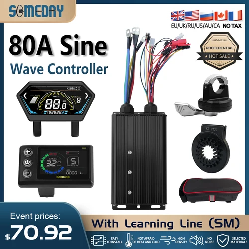 48-72V 80A 3000W/5000W elektrische fahrrad controller Bürstenlosen Motor Dual Modus Controller Modus E-bike Controller Teile Zubehör