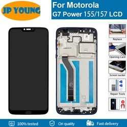 Original Quality lcd for Motorola Moto G7 Power Lcd Touch Screen (155Mm XT1955-1-2-4-7) (157Mm XT1955-6-5) Digitizer Vervanging