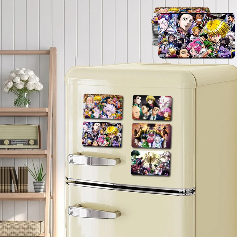 Japanese Anime New Hunter X Hunter Refrigerator Magnet, Suitable for Home Kitchen, Refrigerator Wall Door Office DIY Decoration