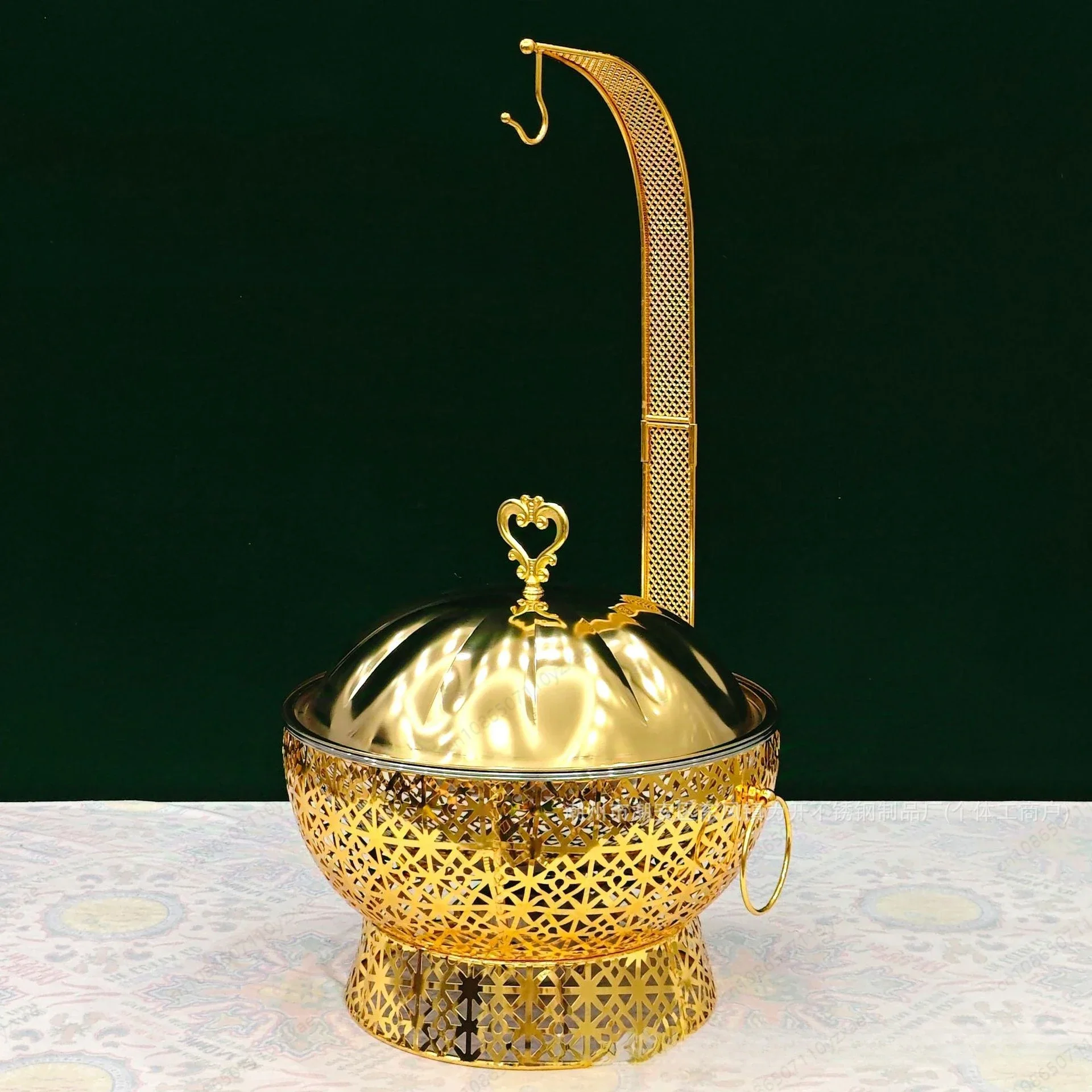 

special Stainless steel buffet stove, alcohol stove, round hanging cover, hotel restaurant stove