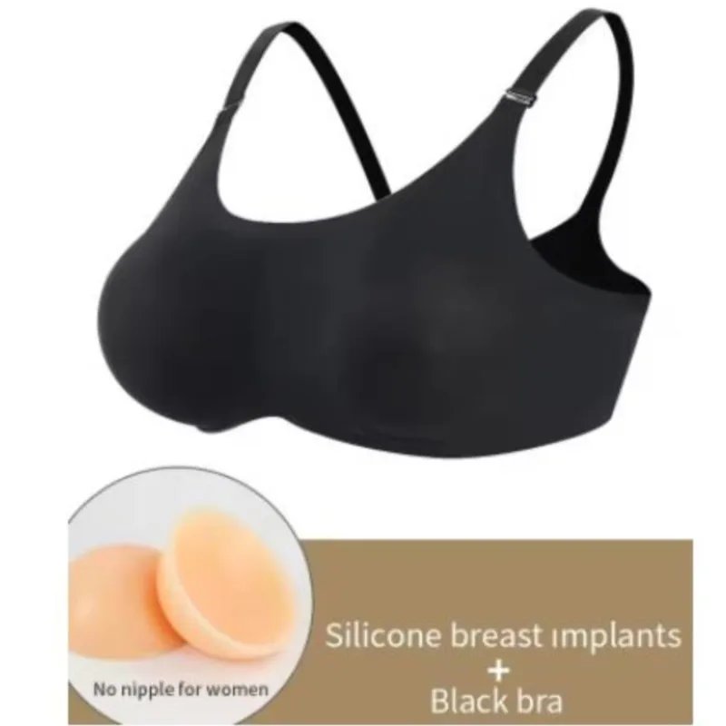 

Silicone Bra Fake Mother Bra Silicone Prosthesis Breast Cross-Dressing Prosthetic Breast Fake Breast Chest Pad Simulation Bra