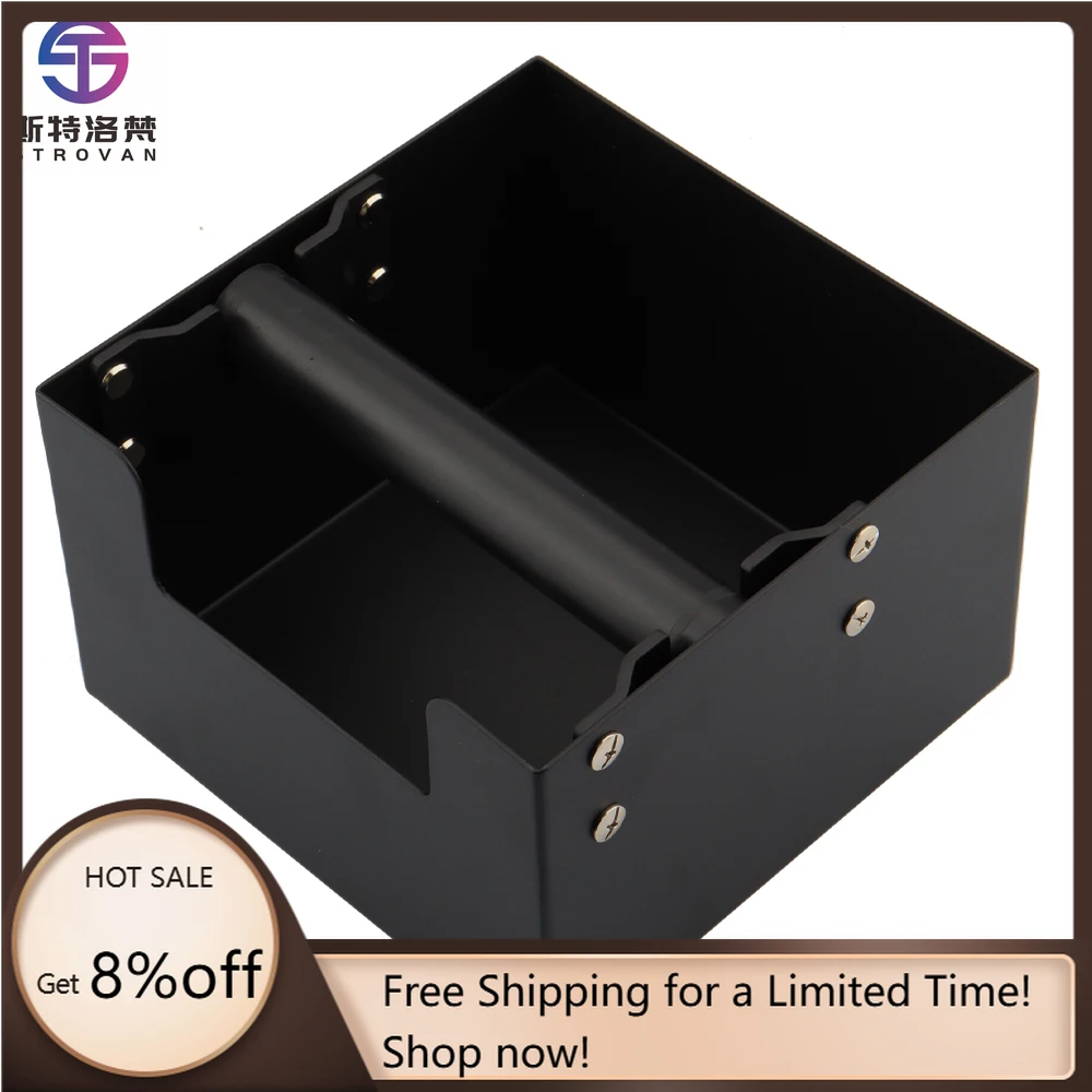 

STLG WJW Coffee Accessories Espresso Coffee Knock Box Stainless Steel Desktop Portafilter Knock Box Tea Knock Box Bin