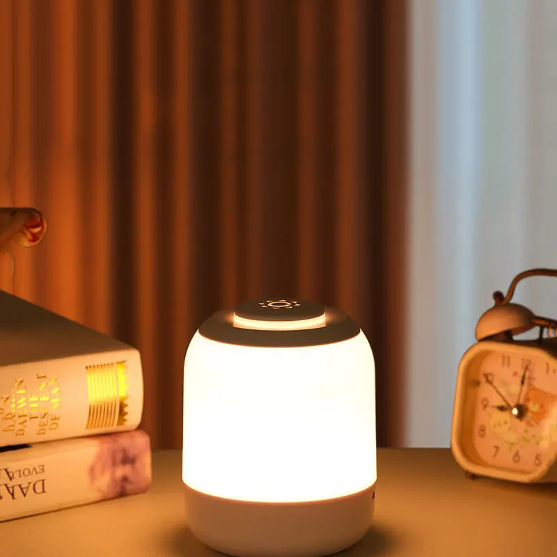 

New rechargeable touch small night light LED, night feeding bedside light, dormitory desk light, atmosphere sleep light