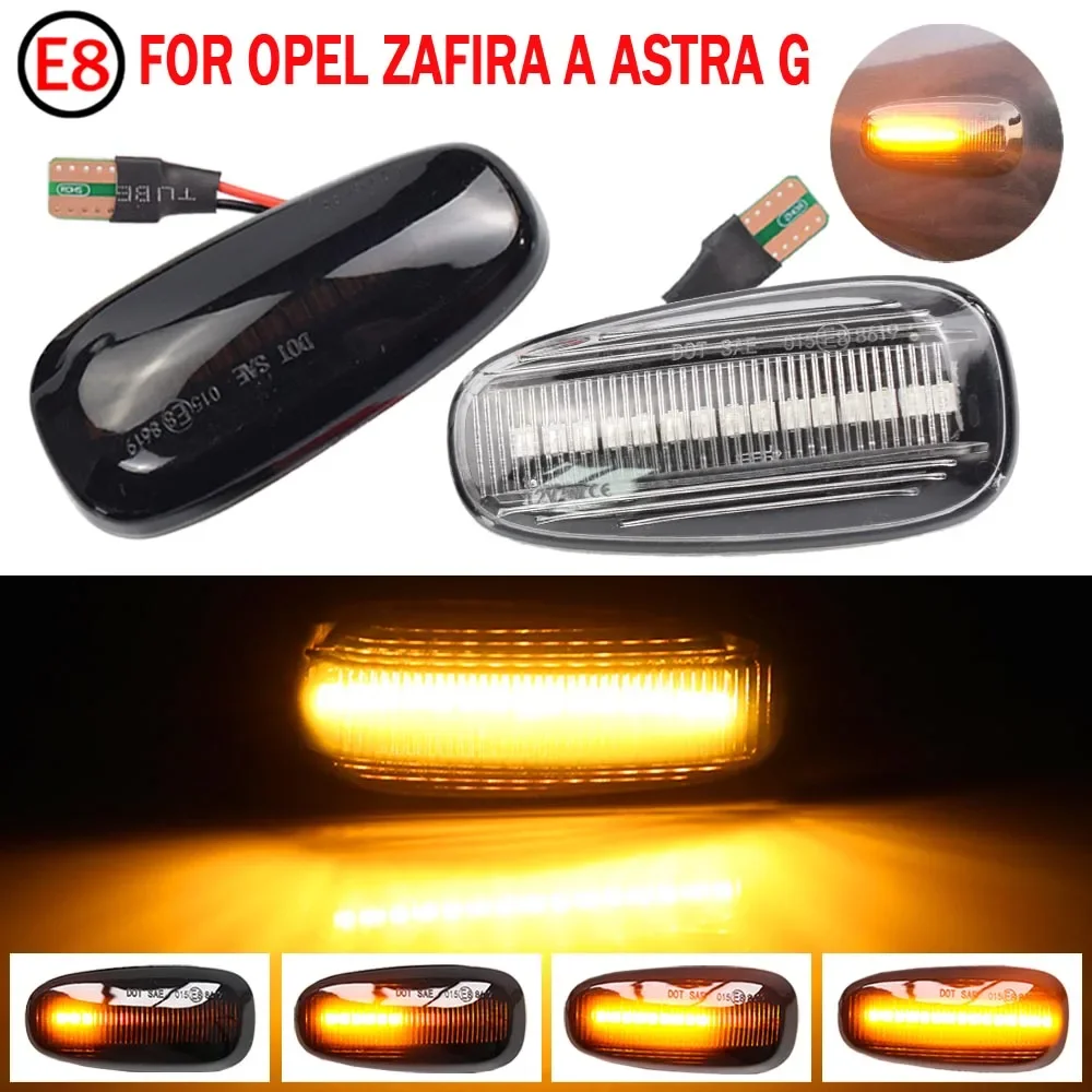 Dynamischer LED-Kotflügel Blinker für Opel Astra G 2011-2016 Zafira A 2011-2016 Seiten markierung leuchten Lampen 1998 2009 1999 2005